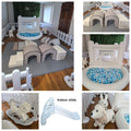 RENTAL - White Indoor Soft Play Set with white fence