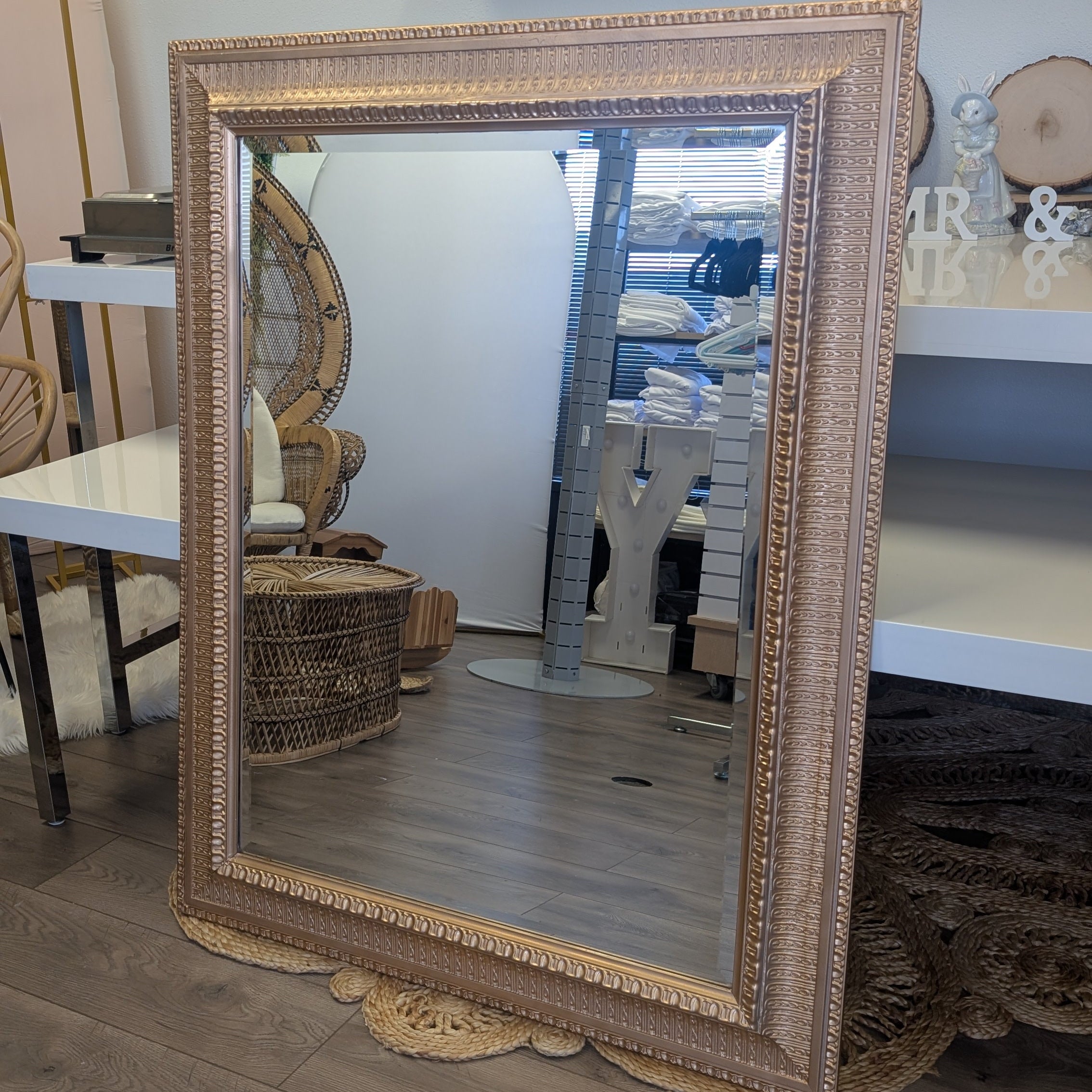 RENTAL - DECOR - Vintage Mirror 4'x3' (wedding sign)