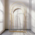 RENTAL - 3 sets of Gold Metal Arches (7.2', 6' & 5' frames only)