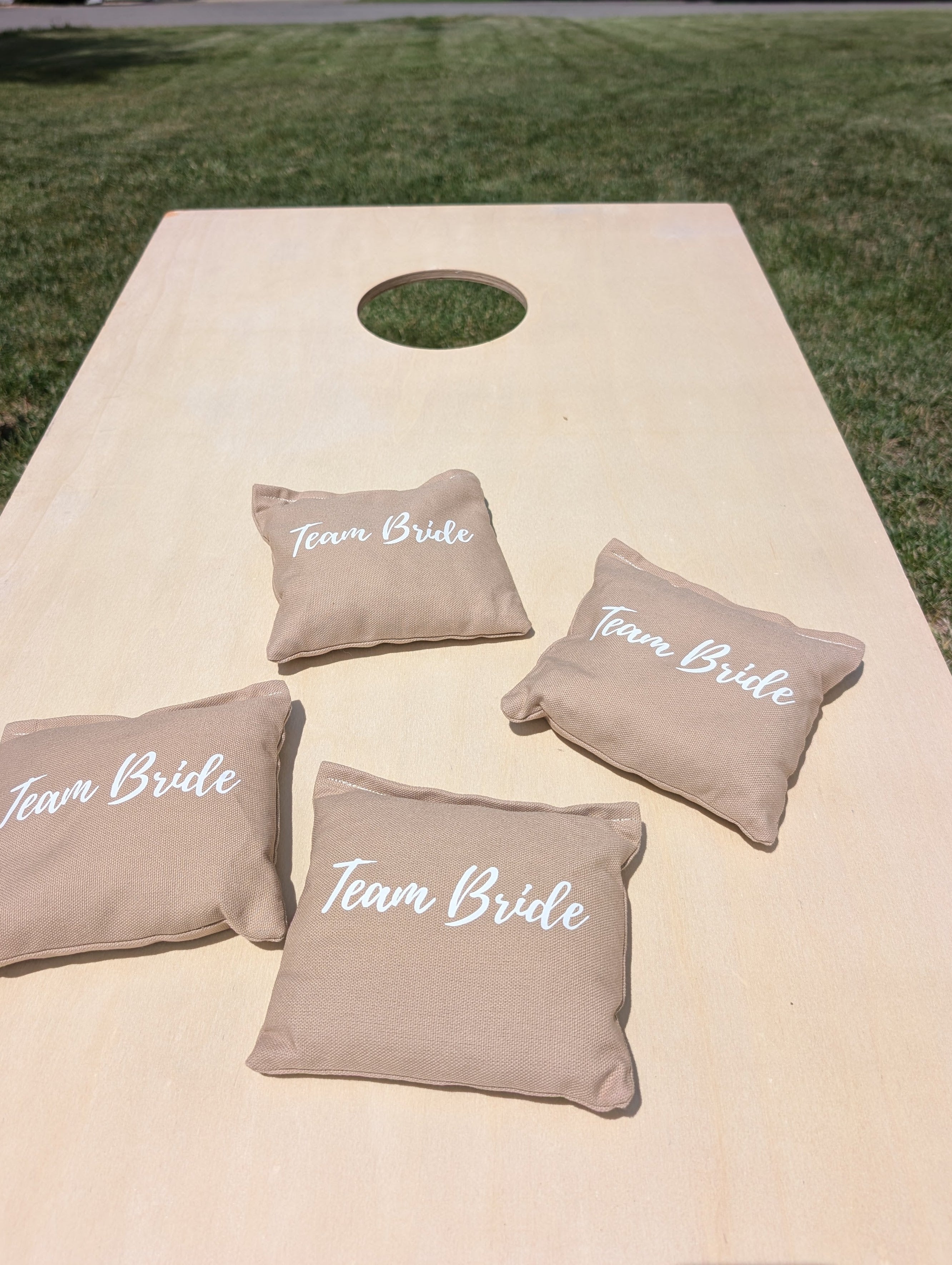 RENTAL - Wedding customized Cornhole game set