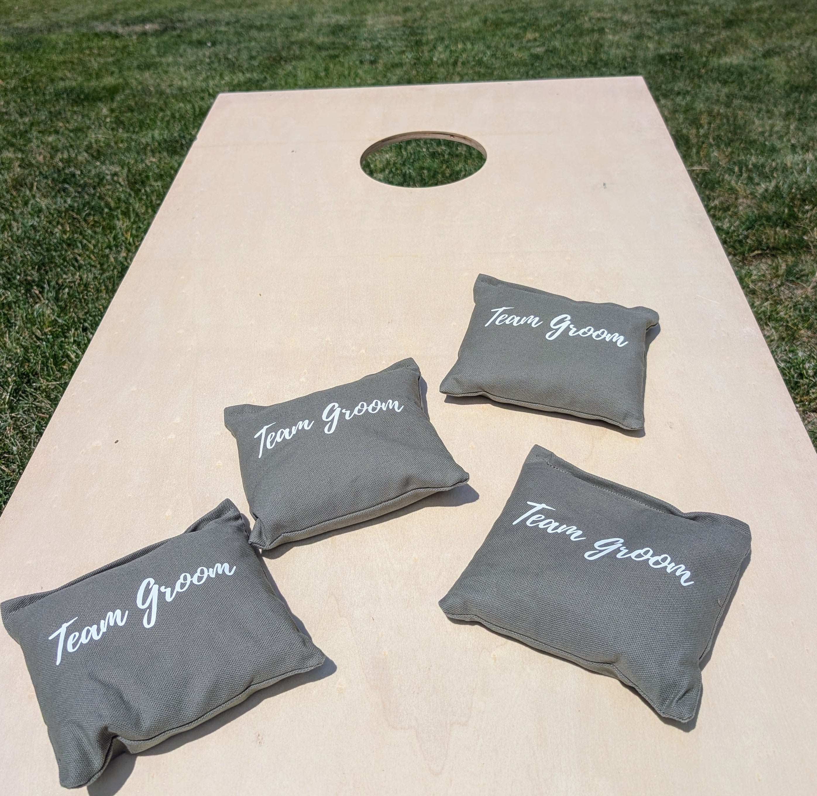 RENTAL - Wedding customized Cornhole game set