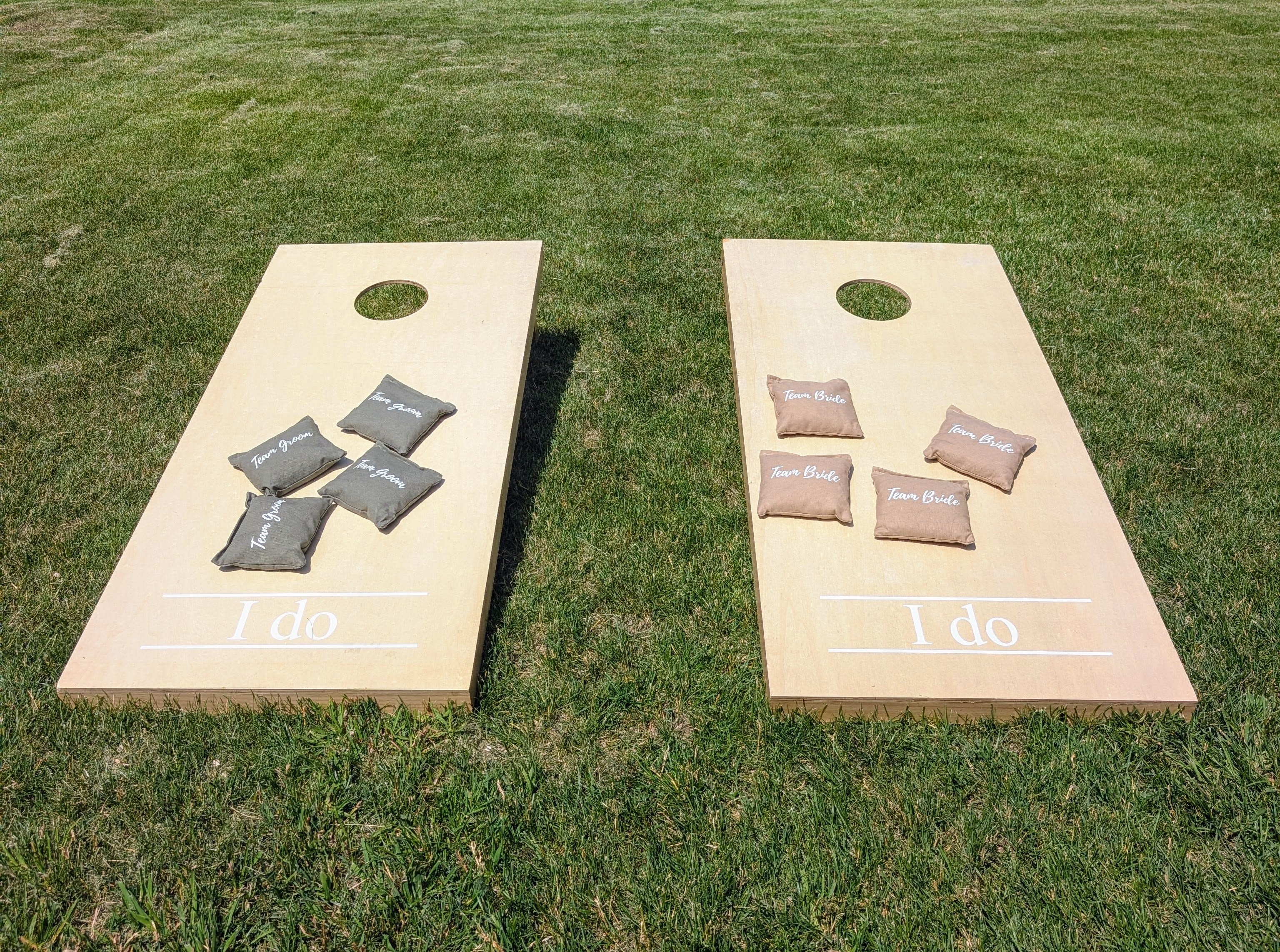 RENTAL - Wedding customized Cornhole game set