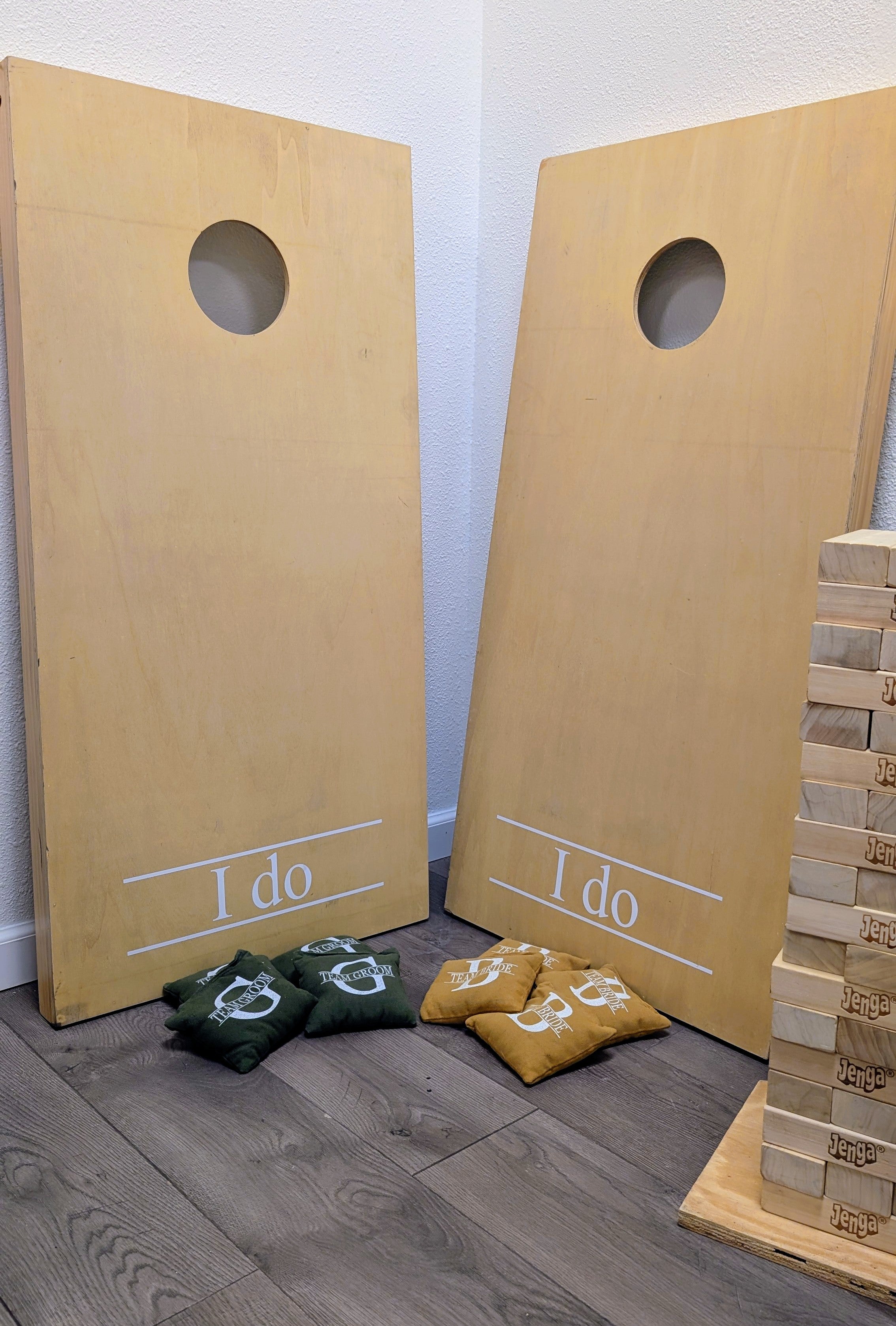 RENTAL - Wedding customized Cornhole game set