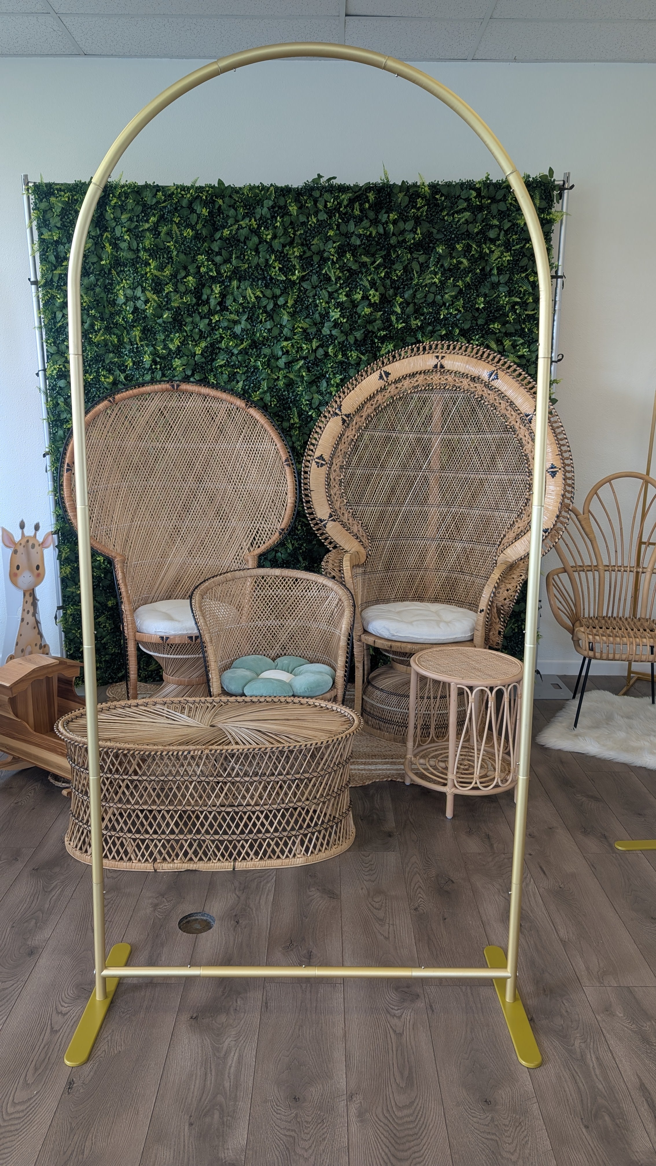 6.6 ft gold stand arch, alloy frame