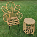 RENTAL - Boho Flower Chair And Side Table Combo