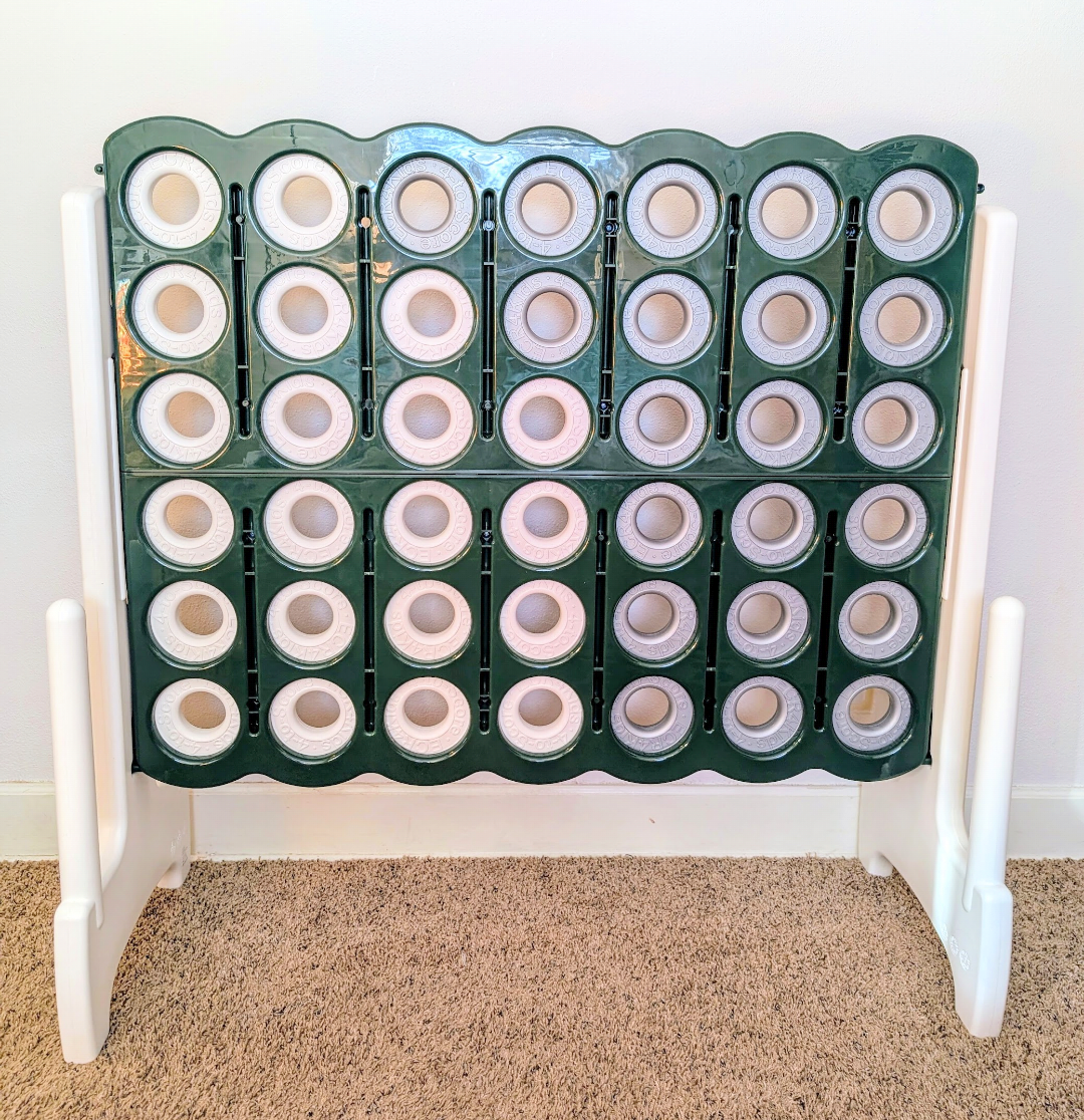 RENTAL - GAME SET - Giant Connect Four (White & Green)