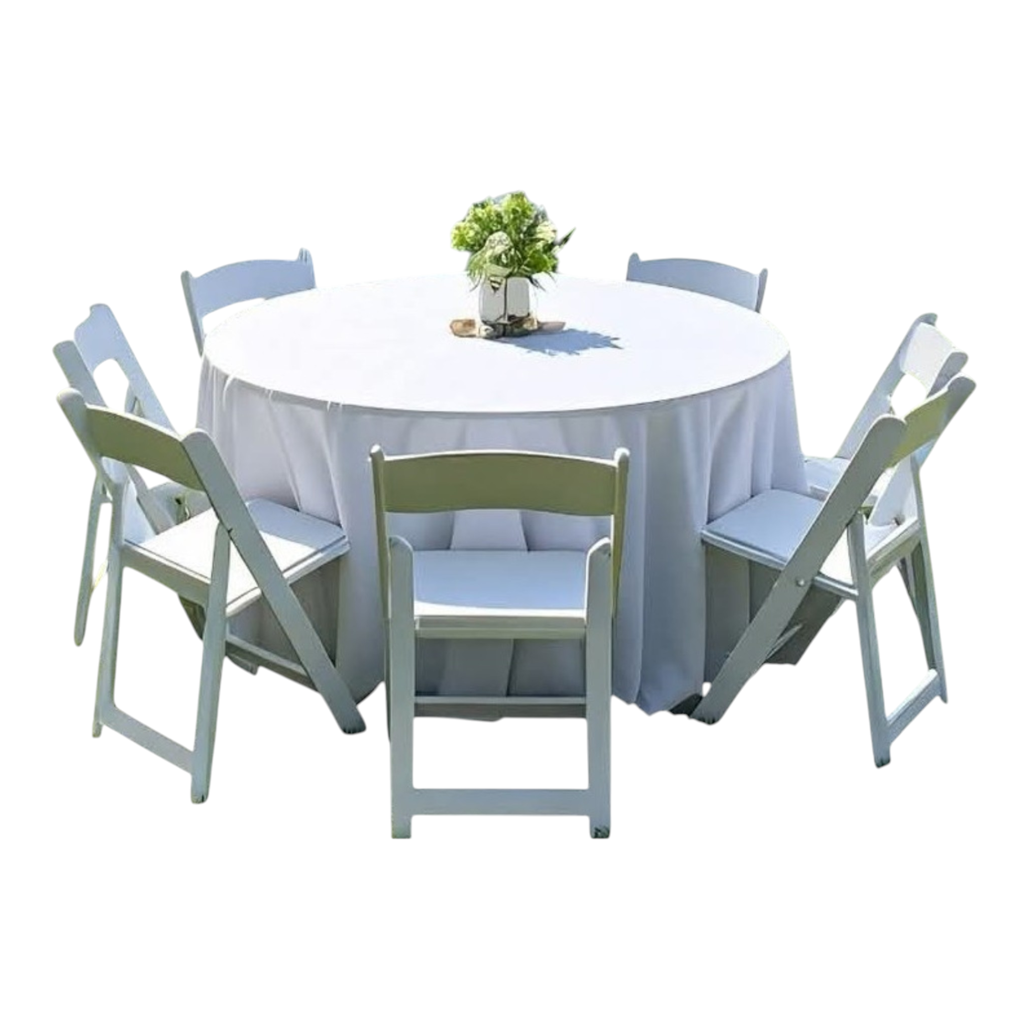 RENTAL - LINEN - Round Tablecloth 120in White