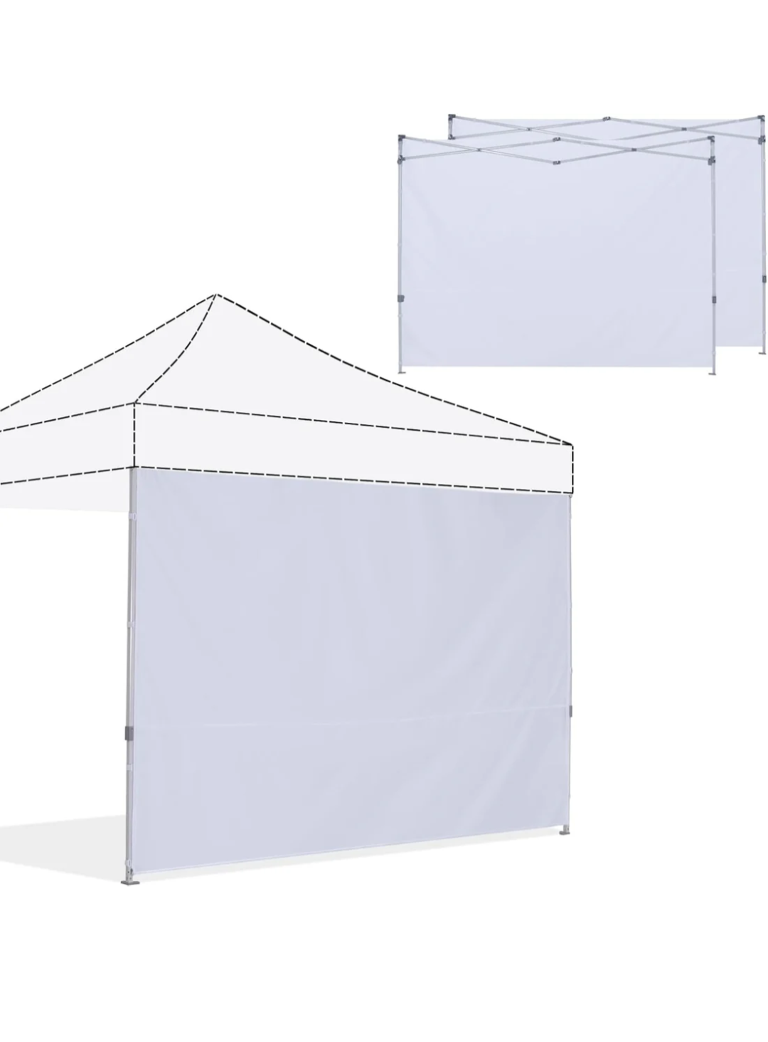 RENTAL - TENT ACCESSORY - Sidewall for 10x10 Party Tent