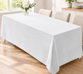 Rental - 90×132" White Table cloth - rectangle