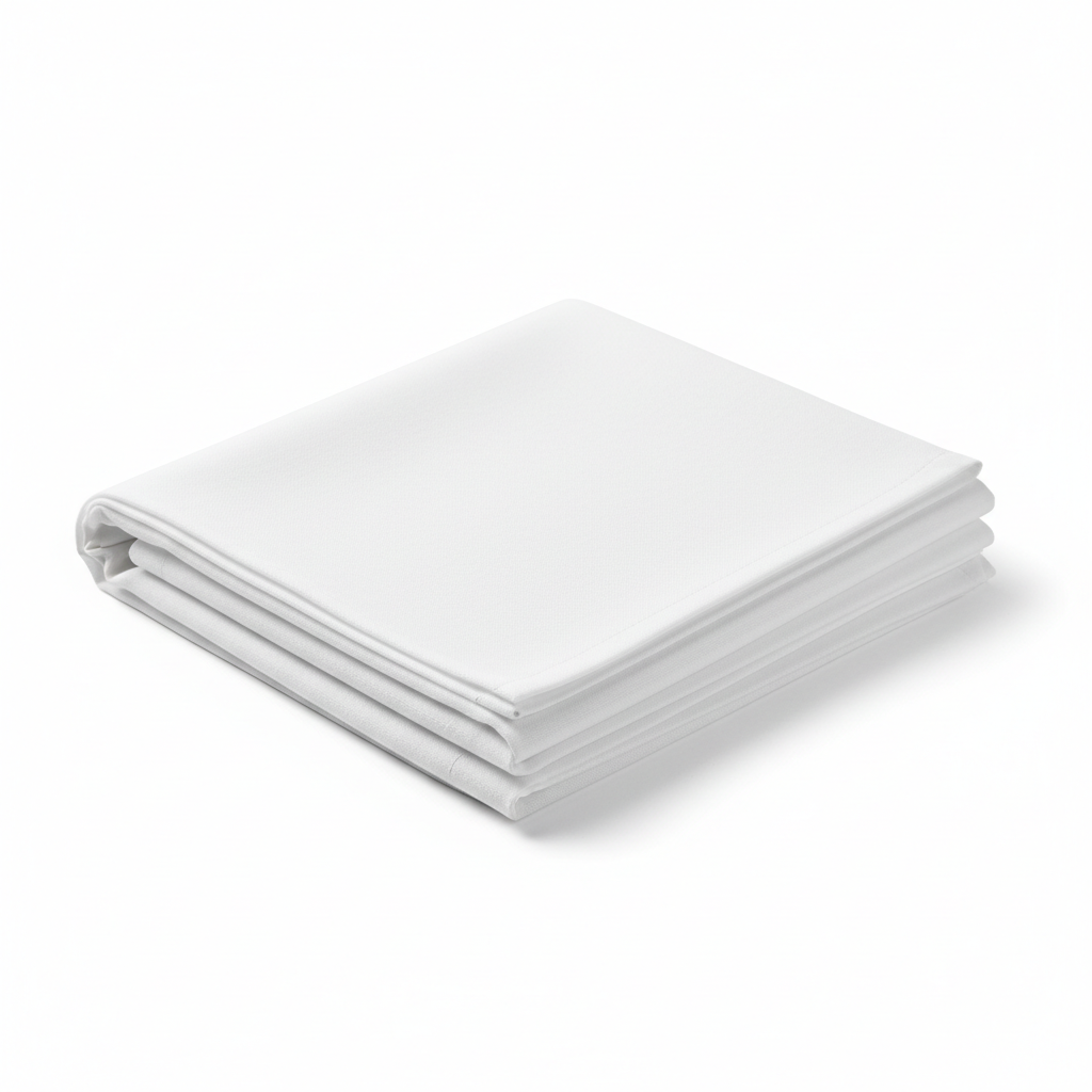 Close-up white linen texture