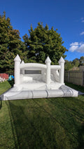 Large size white bounce house